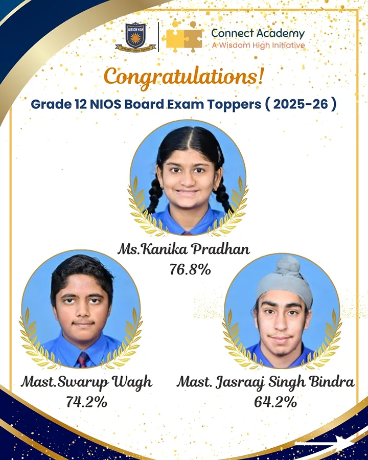 NIOS RESULTS 2025-26, PROUD MOMENT FOR WISDOM HIGH!